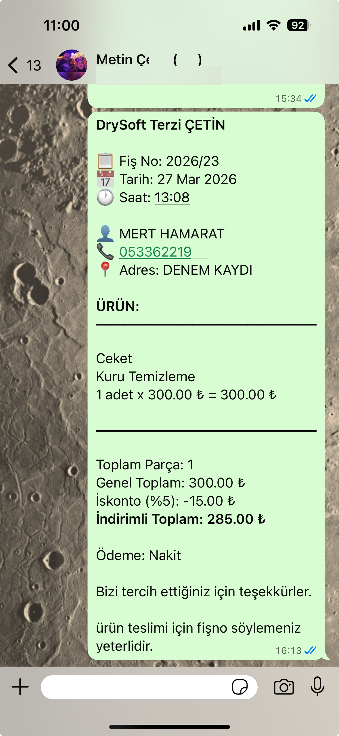 WhatsApp Bildirim